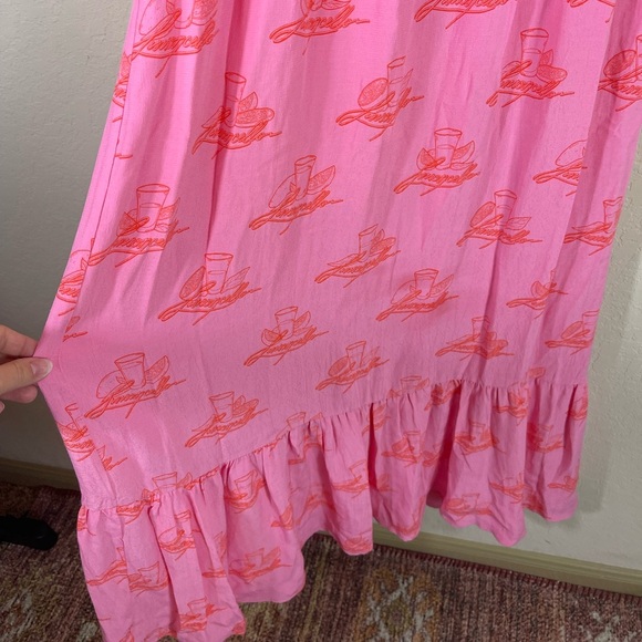 Never Fully Dressed Limoncello Halter Maxi Dress Pink Size 8 - Picture 4 of 10